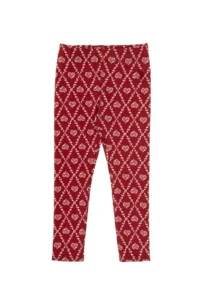 US Polo Assn. Girls' Cherry Heart Patterned interlock Sweatpants - Image 4