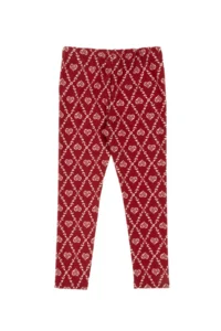 US Polo Assn. Girls' Cherry Heart Patterned interlock Sweatpants - Image 5