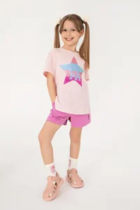 US Polo Assn. Girls' Fuchsia Knitting Shorts - Image 2