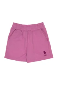 US Polo Assn. Girls' Fuchsia Knitting Shorts - Image 3