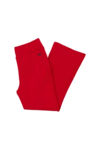 US Polo Assn. Girls' Red High Waist Flare Sweatpants - Image 3