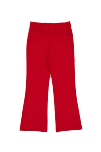 US Polo Assn. Girls' Red High Waist Flare Sweatpants - Image 4