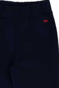 US Polo Assn. Girls' Navy Blue High Waist Flare Sweatpants - Image 6