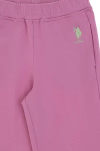 US Polo Assn. Girls' Fuchsia Loose Fit Two Thread Sweatpants - Image 6