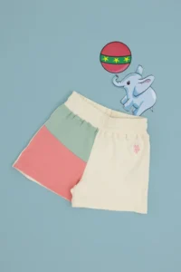 US Polo Assn. Girls' Pink Blok Colorful Knitting Shorts - Image 3