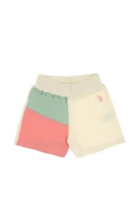 US Polo Assn. Girls' Pink Blok Colorful Knitting Shorts - Image 5