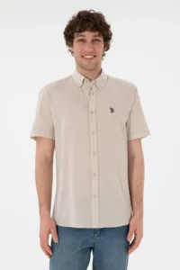 US Polo Assn. Men Stone Short Sleeve Shirt