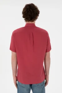 US Polo Assn. Men Cherry Short Sleeve Shirt - Image 6