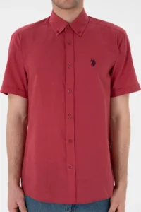US Polo Assn. Men Cherry Short Sleeve Shirt - Image 7