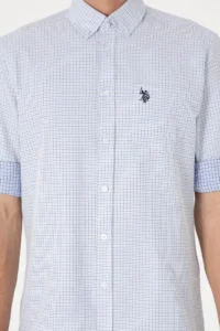 US Polo Assn. Men Blue with pocket Long Sleeve Shirt - Image 6