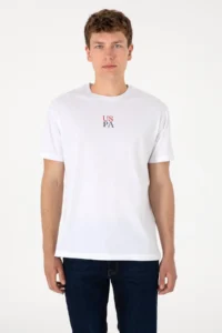 US Polo Assn. Men comfort Fit Crew Neck White T-Shirt - Image 3