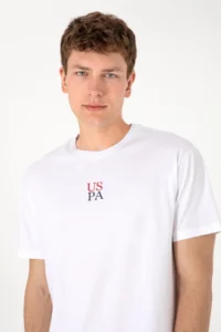 US Polo Assn. Men comfort Fit Crew Neck White T-Shirt - Image 4