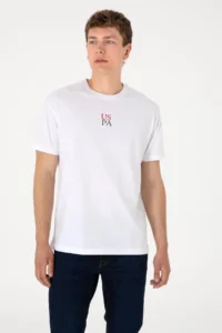 US Polo Assn. Men comfort Fit Crew Neck White T-Shirt - Image 5