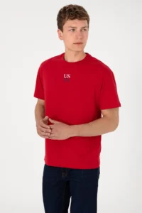US Polo Assn. Men comfort Fit Crew Neck Red T-Shirt - Image 5