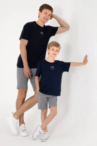 US Polo Assn. Men comfort Fit Crew Neck Navy Blue T-Shirt - Image 2