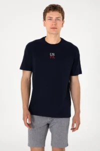 US Polo Assn. Men comfort Fit Crew Neck Navy Blue T-Shirt - Image 3