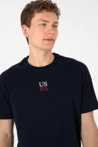 US Polo Assn. Men comfort Fit Crew Neck Navy Blue T-Shirt - Image 4