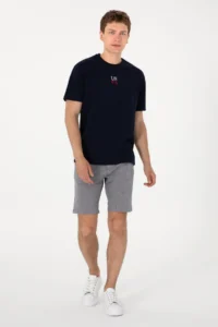 US Polo Assn. Men comfort Fit Crew Neck Navy Blue T-Shirt - Image 6