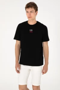US Polo Assn. Men comfort Fit Crew Neck Black T-Shirt - Image 3