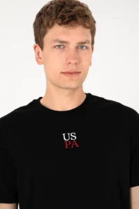 US Polo Assn. Men comfort Fit Crew Neck Black T-Shirt - Image 4