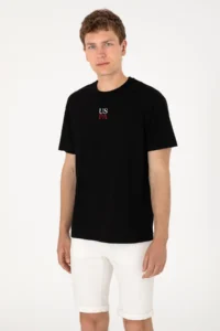 US Polo Assn. Men comfort Fit Crew Neck Black T-Shirt - Image 5