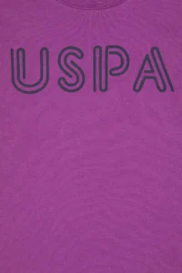 US Polo Assn. Boys' Violet Basic Crew Neck T-Shirt - Image 3