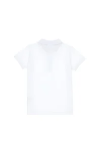 US Polo Assn. Boys' White Basic Polo Shirt Collar T-Shirt - Image 6
