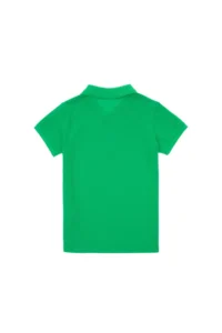 US Polo Assn. Boys' Apple Green Basic Polo Shirt Collar T-Shirt - Image 2