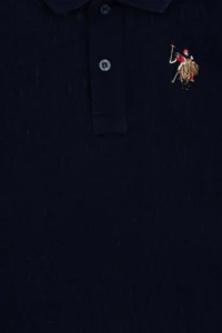 US Polo Assn. Boys' Navy Blue Basic Polo Shirt Collar T-Shirt - Image 6