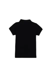 US Polo Assn. Boys' Black Basic Polo Shirt Collar T-Shirt - Image 5