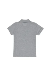 US Polo Assn. Boys' Gray Melanj Basic T-Shirt - Image 2