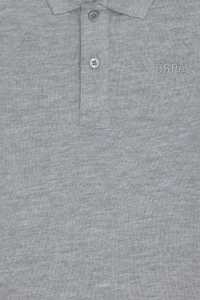 US Polo Assn. Boys' Gray Melanj Basic T-Shirt - Image 3