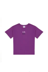 US Polo Assn. Boys' Violet Oversized Crew Neck T-Shirt