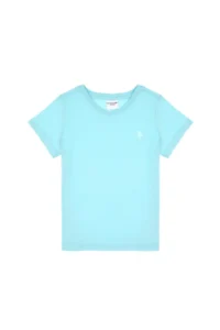 US Polo Assn. Boys' Aqua Basic Crew Neck T-Shirt
