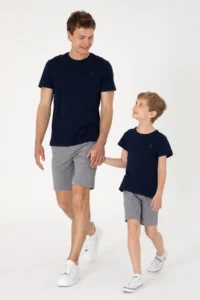 US Polo Assn. Boys' Navy Blue comfort Basic Crew Neck T-Shirt - Image 2