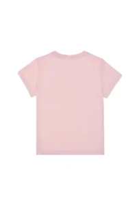 US Polo Assn. Boys' Powder Pink Basic Crew Neck T-Shirt - Image 3