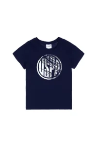 US Polo Assn. Boys' Navy Blue Basic Crew Neck T-Shirt - Image 2