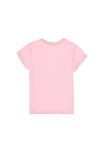 US Polo Assn. Boys' Light Pink Basic Crew Neck T-Shirt - Image 3