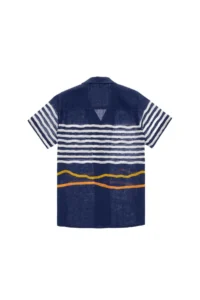 US Polo Assn. Boys' Navy Blue Short Sleeve comfort Shirt - Image 2