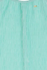 US Polo Assn. Girls' Mint Sleeveless A-Form Striped Weaving Dress - Image 5