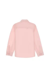 US Polo Assn. Girls' Light Pink Long Sleeve Basic Shirt - Image 5