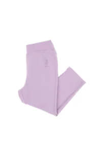 US Polo Assn. Girls' Lilac 3/4 Size interlock Leggings - Image 3