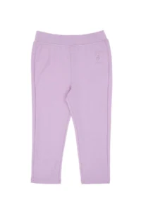 US Polo Assn. Girls' Lilac 3/4 Size interlock Leggings - Image 4