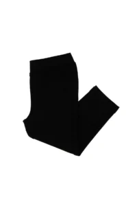 US Polo Assn. Girls' Black 3/4 Size interlock Leggings - Image 3