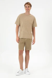 US Polo Assn. Men comfort Fit Crew Neck Khaki Washable T-Shirt - Image 4