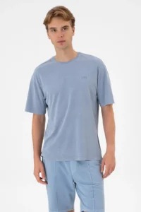 US Polo Assn. Men comfort Fit Crew Neck Blue Washable T-Shirt