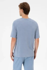 US Polo Assn. Men comfort Fit Crew Neck Blue Washable T-Shirt - Image 5
