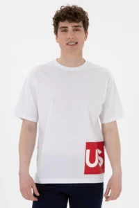 US Polo Assn. Men comfort Fit Crew Neck White T-Shirt