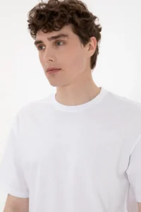 US Polo Assn. Men comfort Fit Crew Neck White T-Shirt - Image 2
