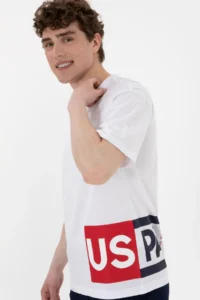 US Polo Assn. Men comfort Fit Crew Neck White T-Shirt - Image 3